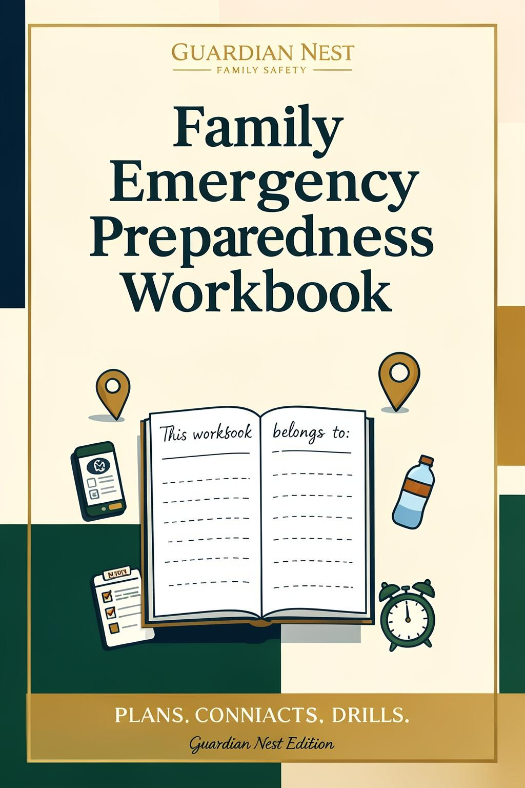 Family Emergency Preparedness Workbook — Guardian Nest publication cover